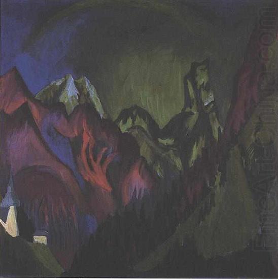 Ernst Ludwig Kirchner Tinzenhorn Zugen gorge near Monstein china oil painting image
